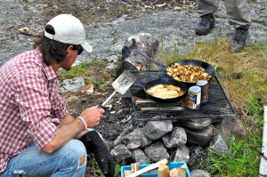 Our final shore lunch is prepared.